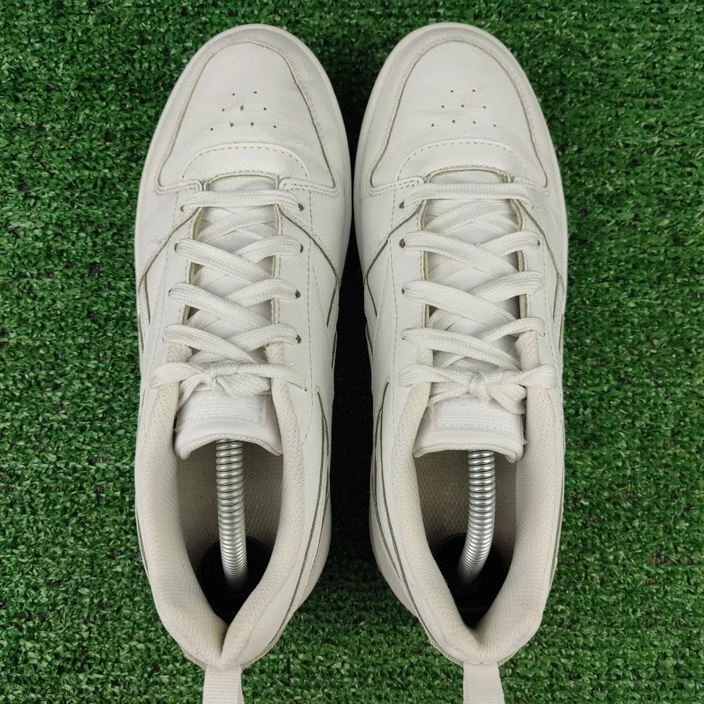 Reebok Sneakers Womens 5 White Royal Techque T Low Top Leather FV2405 Classic - Picture 6 of 9